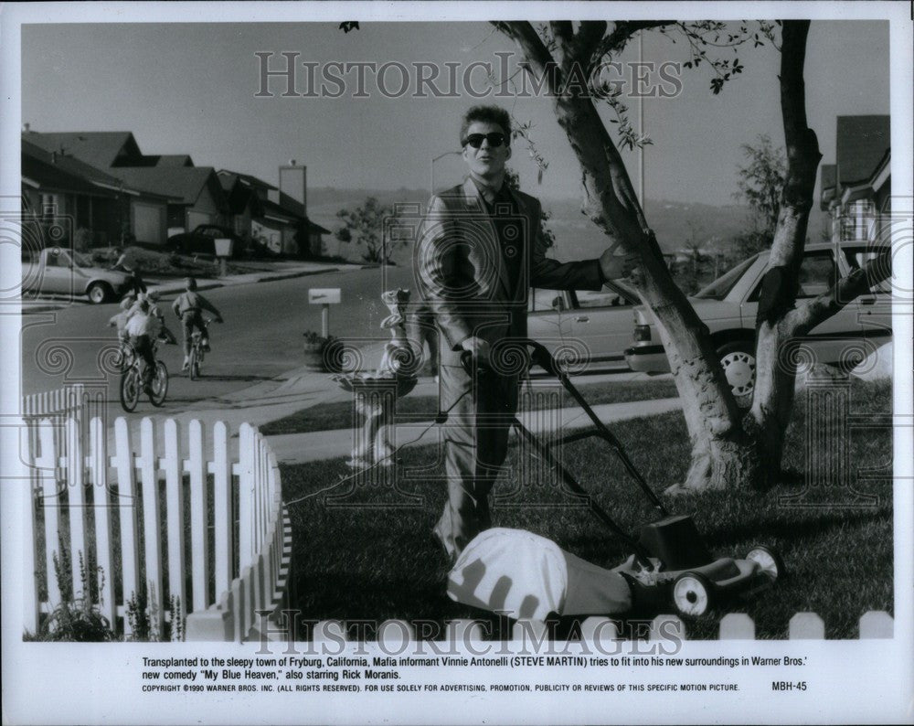 1990 Press Photo Steve Martin Actor My Blue Heaven - Historic Images