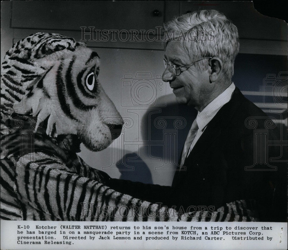 1971 Press Photo Walter Matthau Actor The Odd Couple - Historic Images