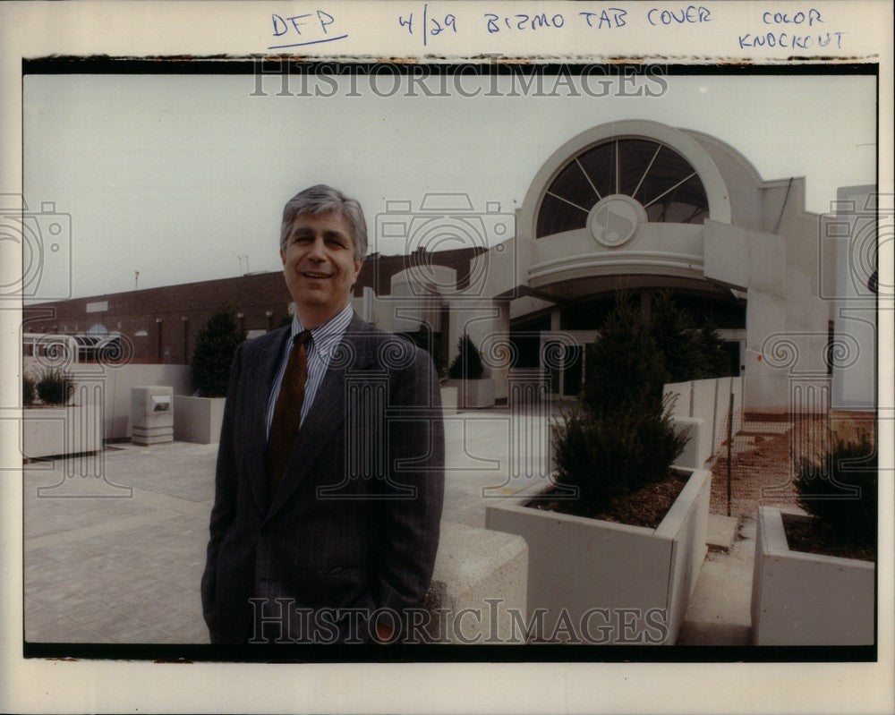 1991 Press Photo Fred Marx Detroit Business man Detroit - Historic Images