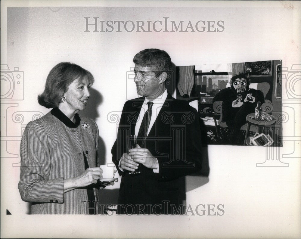 1988 Press Photo Sue Marx Warren Pierce - Historic Images