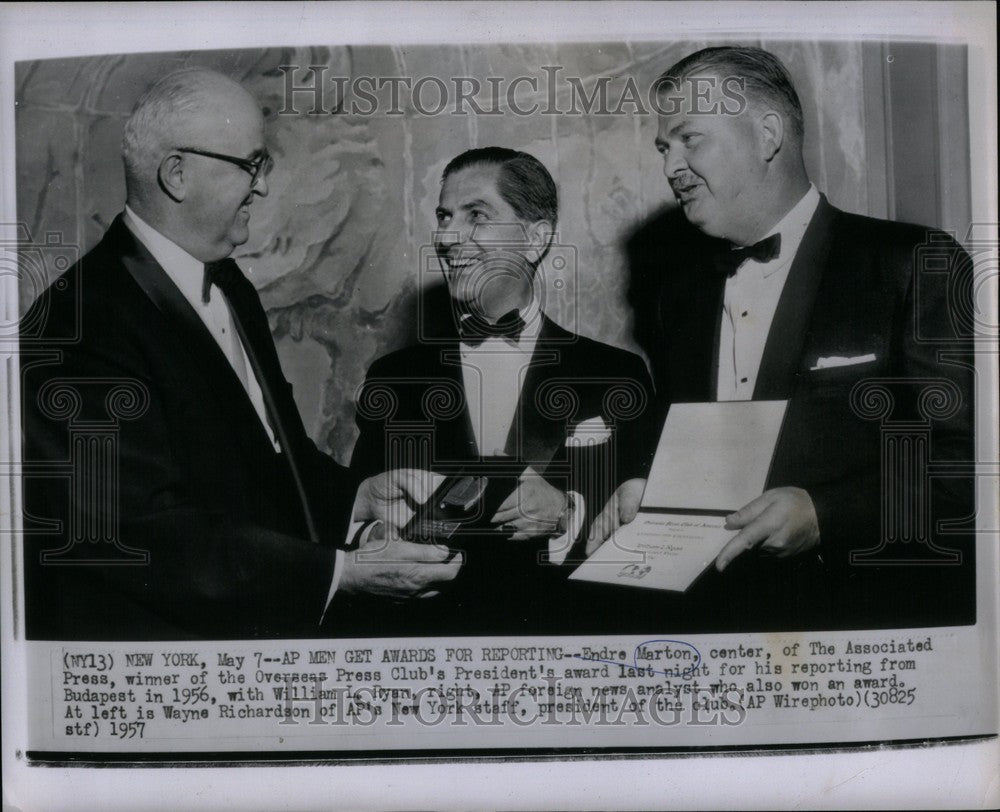 1957 Press Photo Endre Marton Associated Press winner - Historic Images