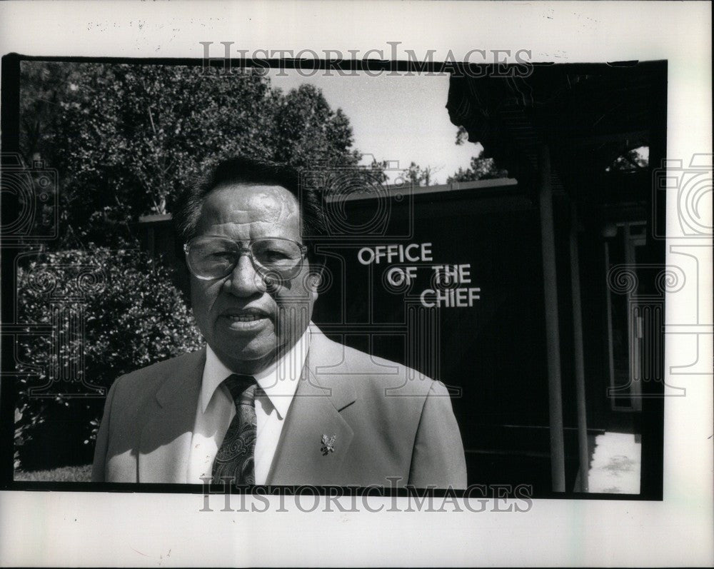 1988 Press Photo Philip Martin Choctaw Indian Chief - Historic Images