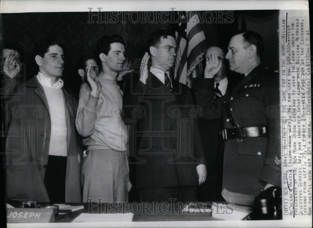 1941 Press Photo William McChesney Martin Metrinko - Historic Images