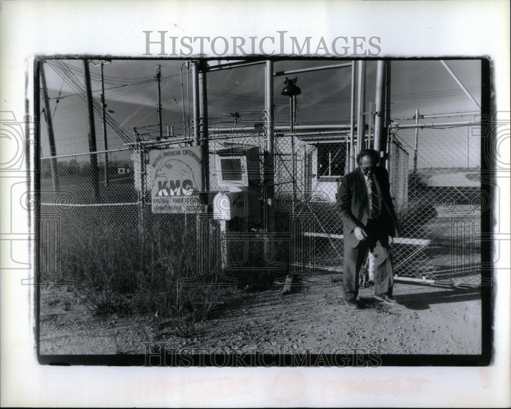 1990 Press Photo William Lasich Kinross Corp Bankruptcy - Historic Images