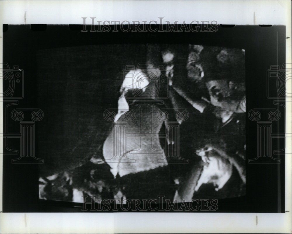 1991 Press Photo International Freedom Festival Beating - Historic Images