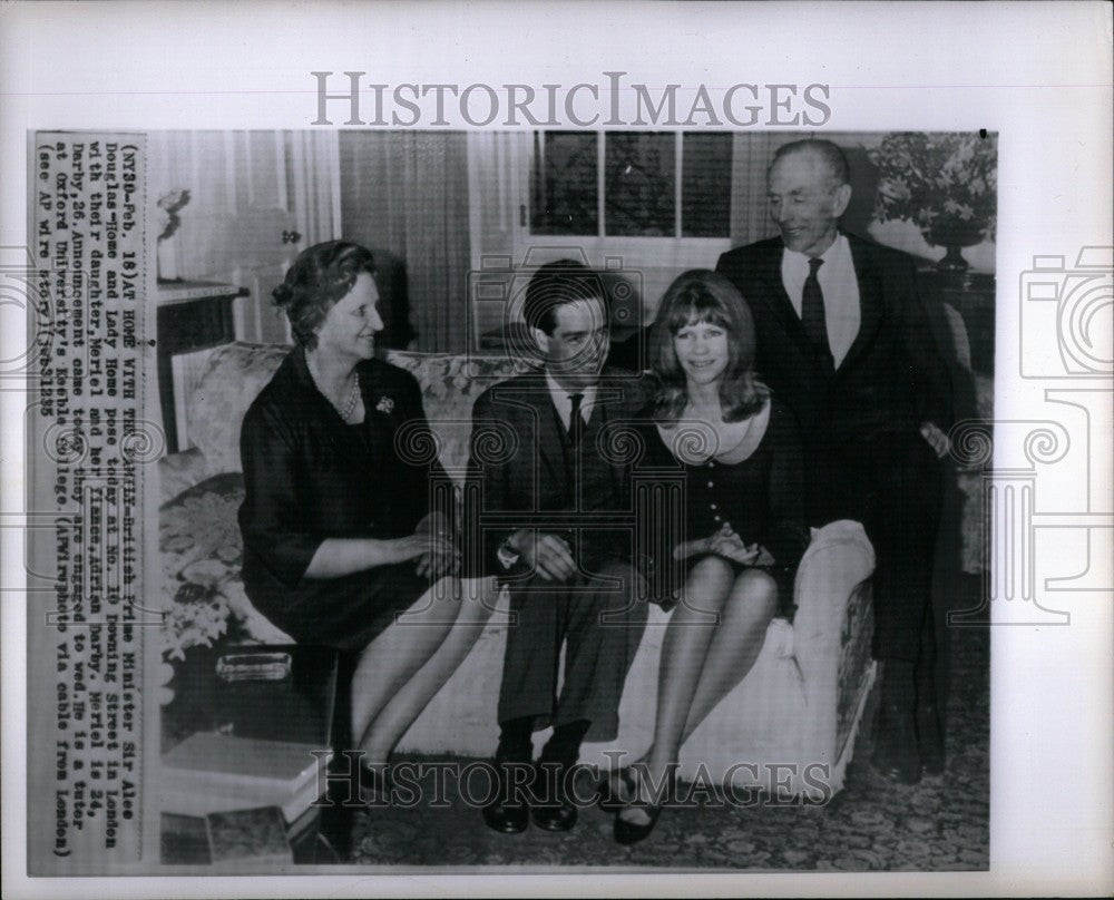 1964 Press Photo PrimeMinister Alex Dougla 10 Dowing st - Historic Images