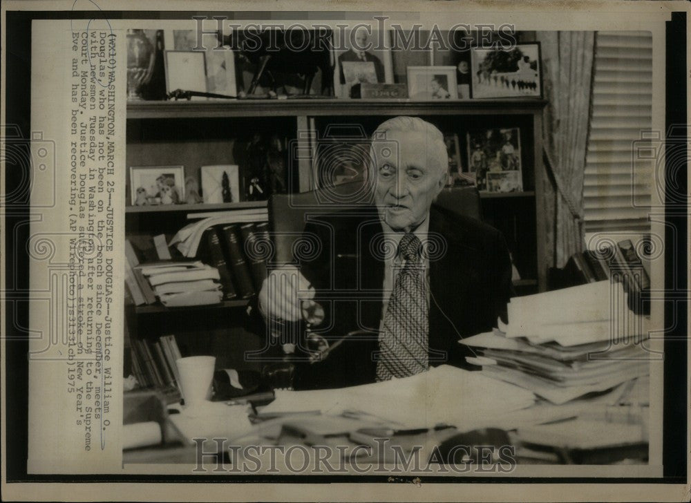 1980 Press Photo Justice William O. Douglas - Historic Images