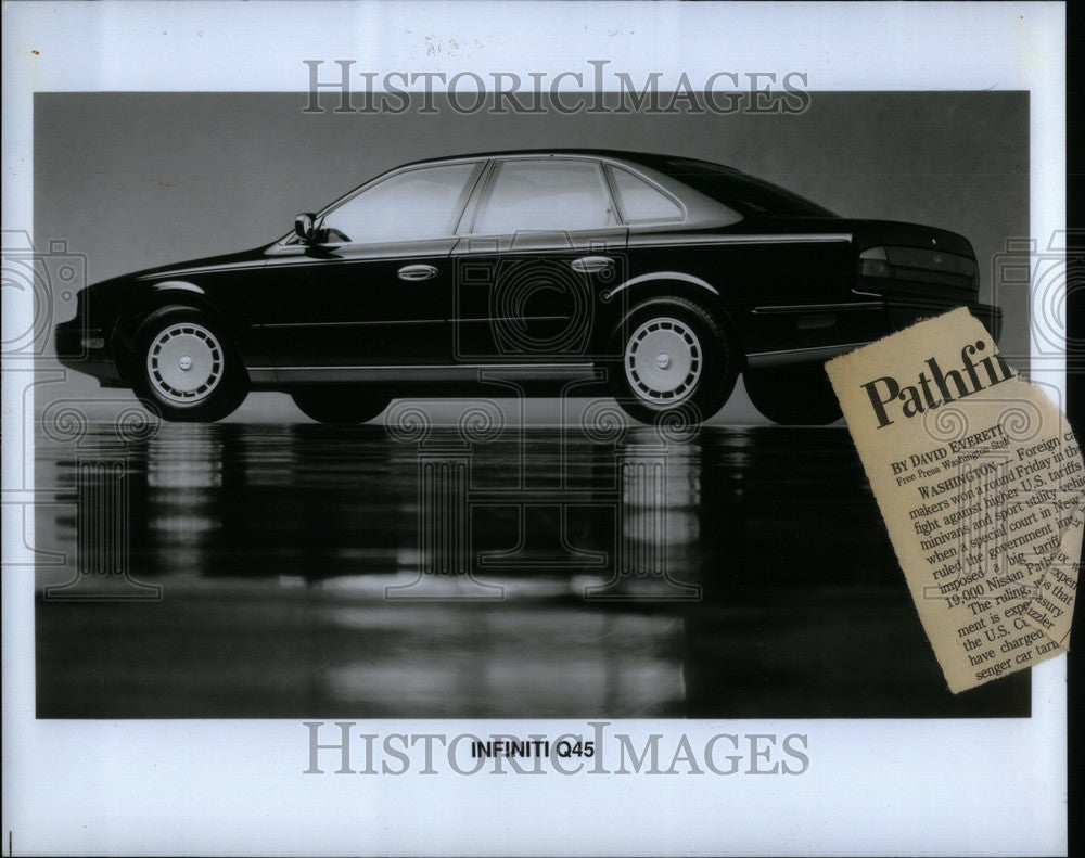 1989 Press Photo Infiniti Q45 - Historic Images