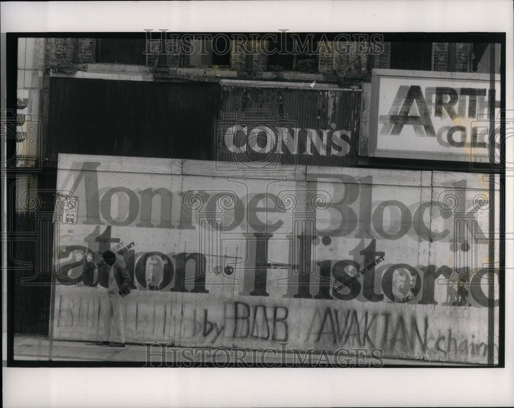 1988 Press Photo Monroe Block Detroit - Historic Images