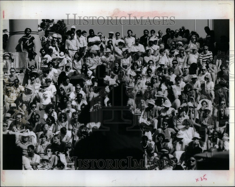 1990 Press Photo Hart Plaza Jazz Festival - Historic Images