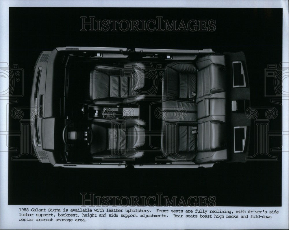 1988 Press Photo Mitsubishi Galant automobile - Historic Images