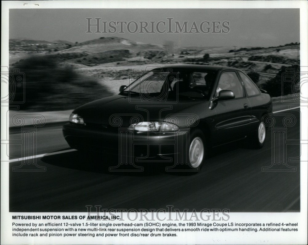 1992 Press Photo Mitsubishi Mirage Car Automobile - Historic Images