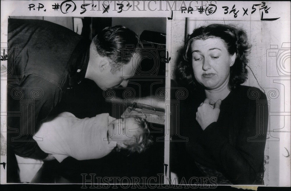 1953 Press Photo Barbara Grimm Kidnapping - Historic Images