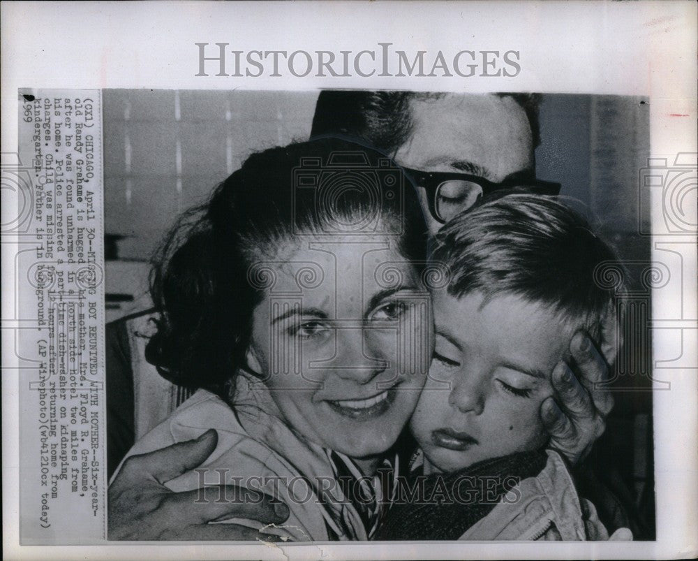 1969 Press Photo Randy Grahame kidnapping kindergarten - Historic Images