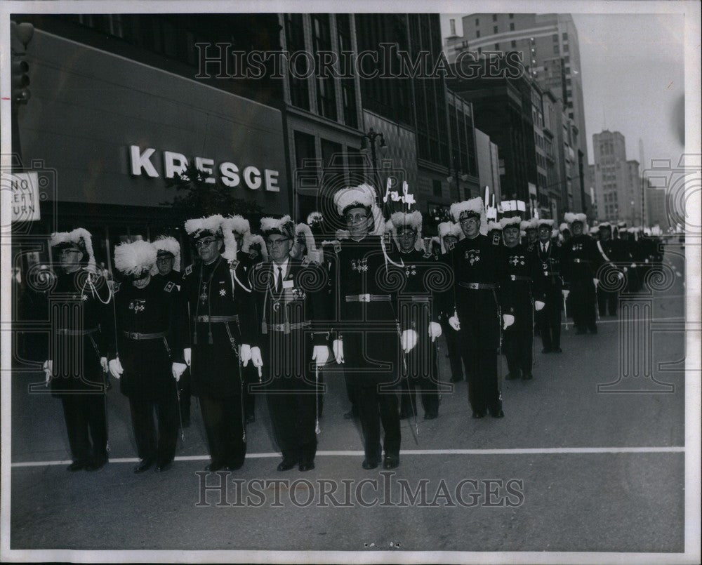 1967 Press Photo Knights Templar Detroit - Historic Images