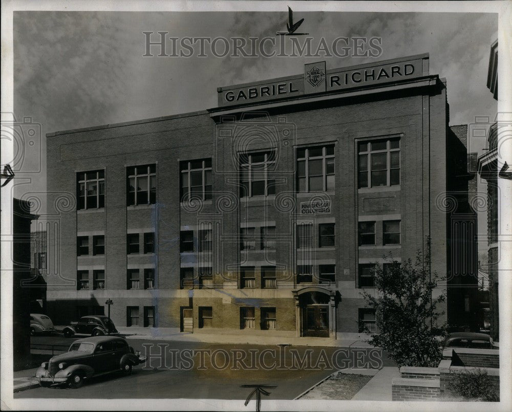 1939 Press Photo Amity Temple Detroit Knights Columbus - Historic Images