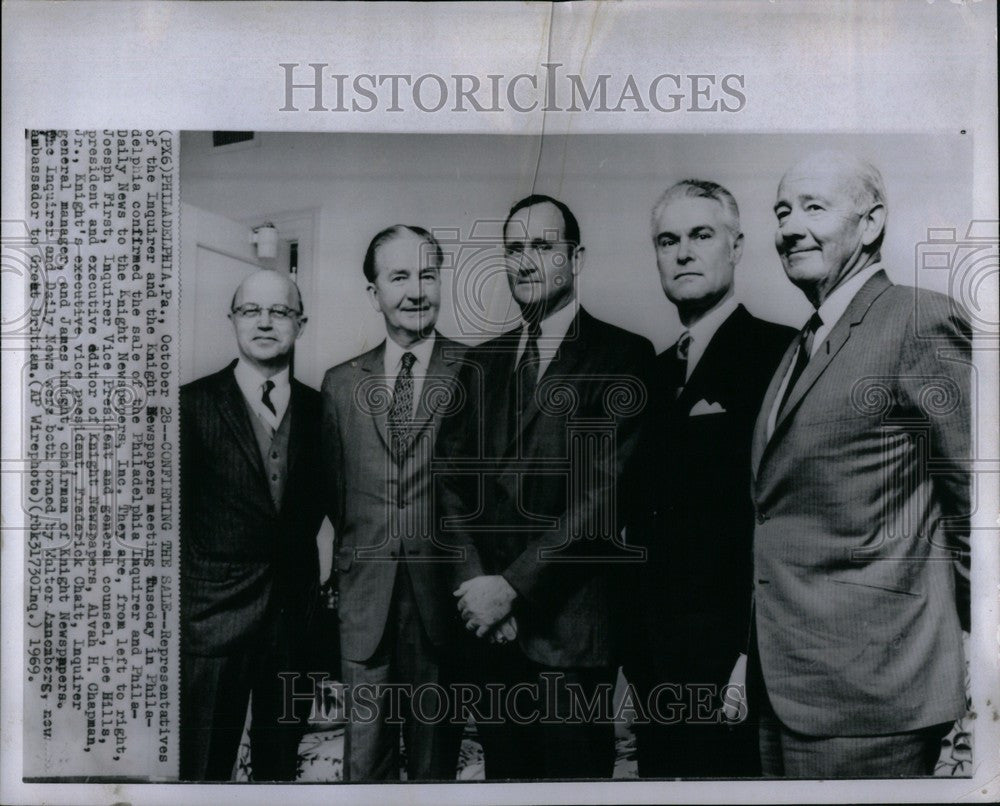 1969 Press Photo Knight News Inc., business mergers - Historic Images