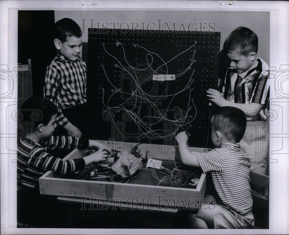 1958 Press Photo kindergarten - Historic Images