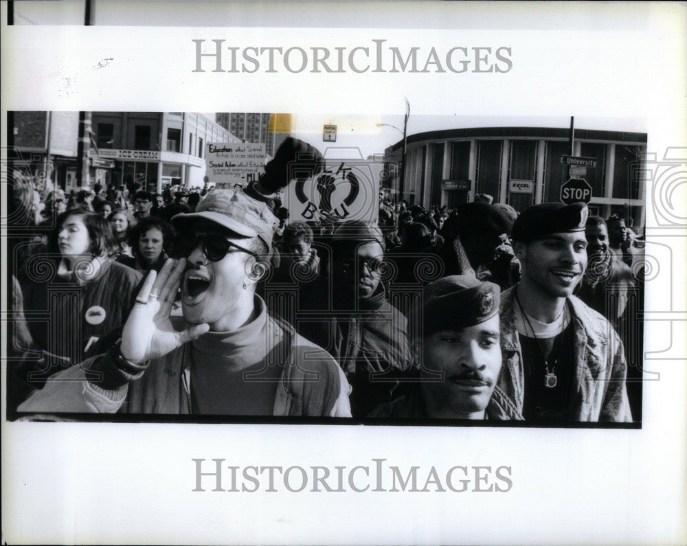 1996 Press Photo U-M rally - Historic Images