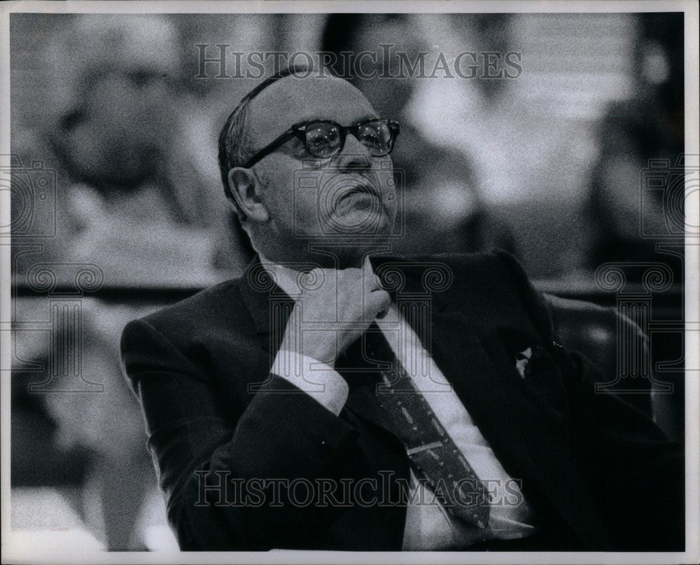 1969 Press Photo Louis C. Miriani Detroit Mayor Council - Historic Images