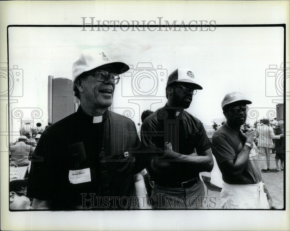 1986 Press Photo Rev. Mitchell &amp; Chisolm Lonnie Peek - Historic Images