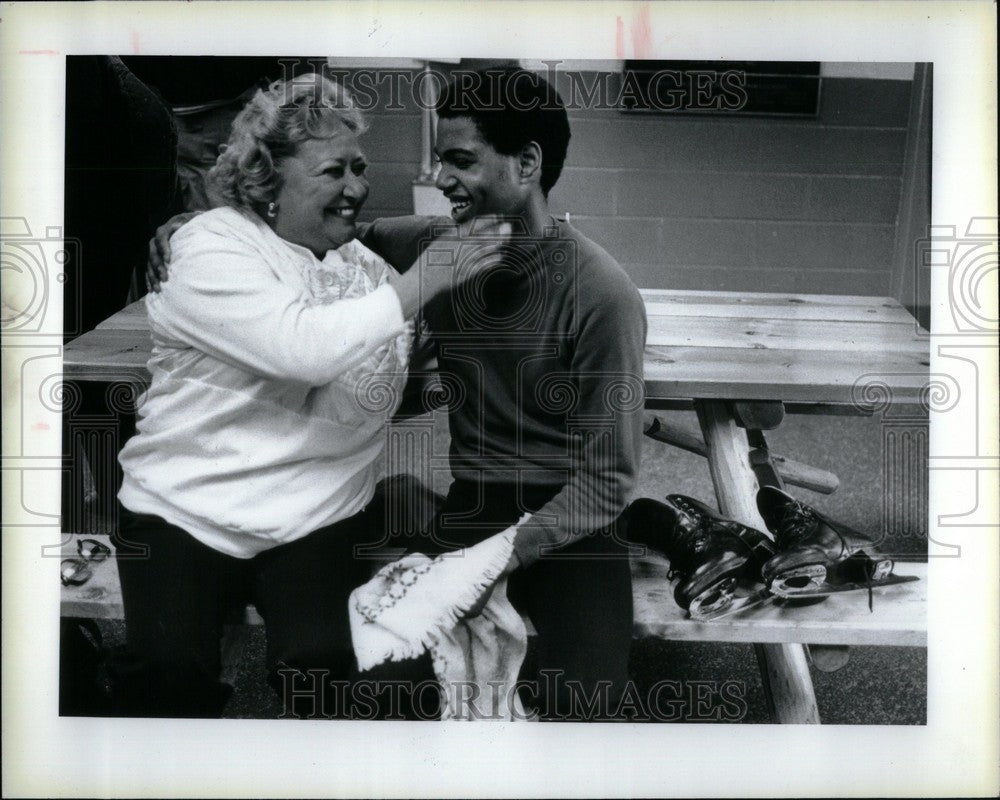 1985 Press Photo Michael Orr Louise Schultz - Historic Images