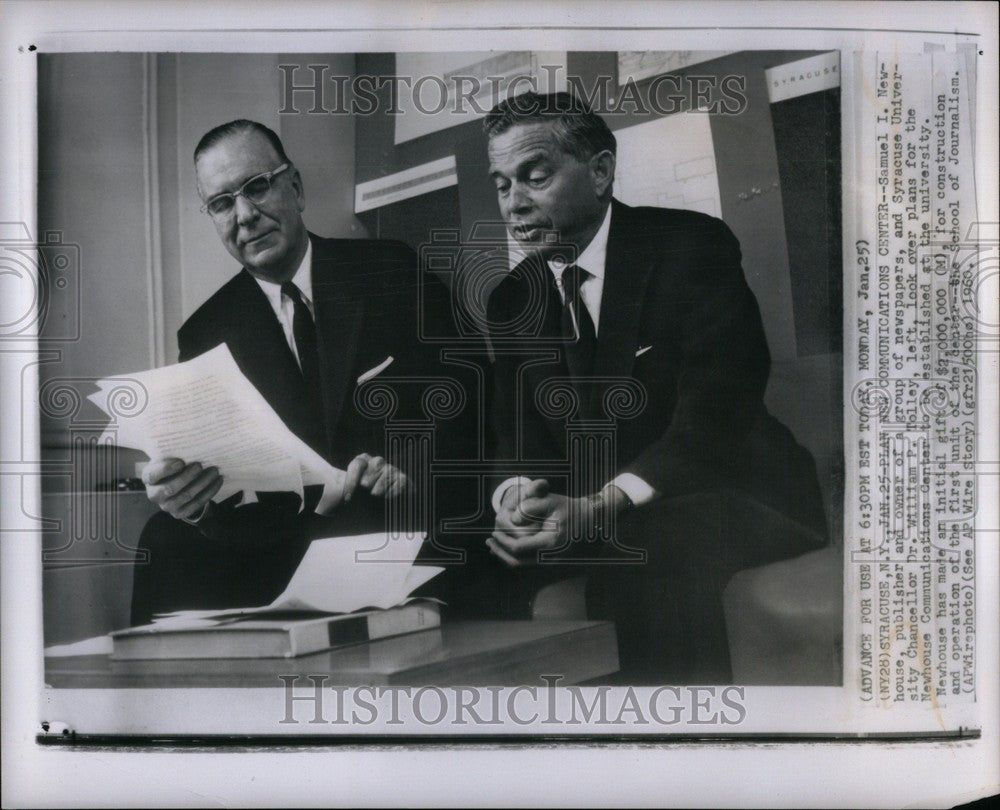 1960 Press Photo Samuel  William P Tolley Newhouse - Historic Images