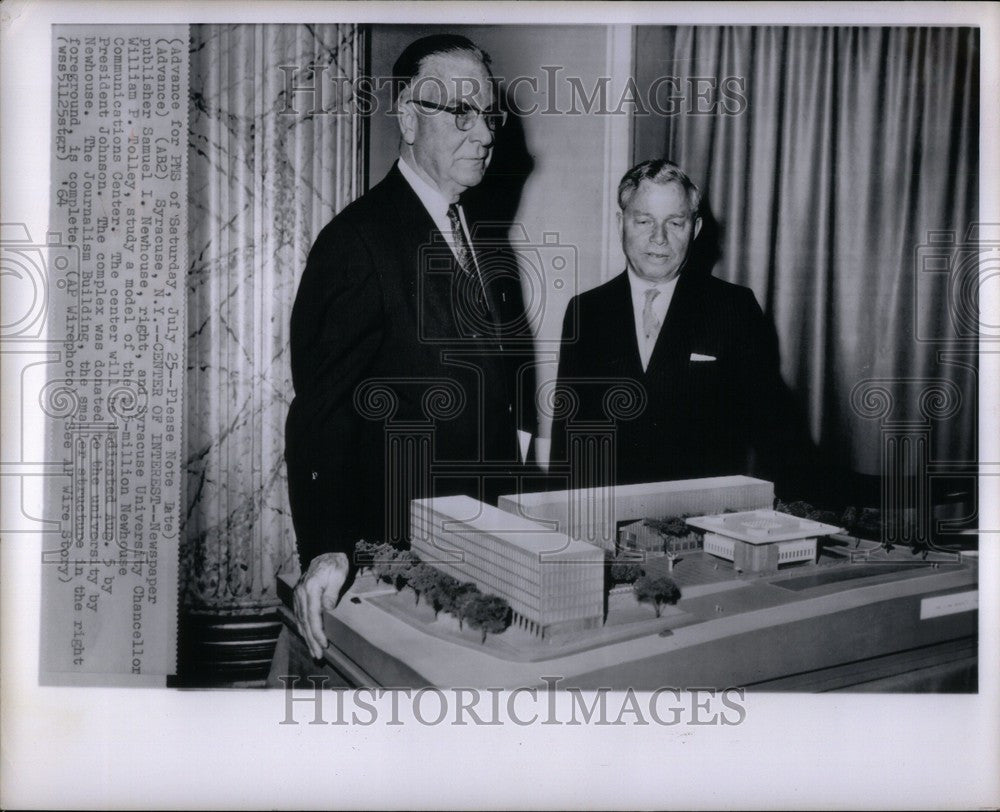 1964 Press Photo Samuel I. Newhouse Journalism Building - Historic Images