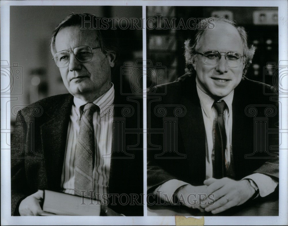 1993 Press Photo Bill Moyers David Grubin PBS - Historic Images