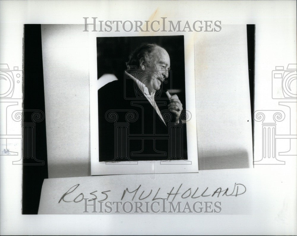 1991 Press Photo Ross Mulholland Detroit Radio WGPR - Historic Images