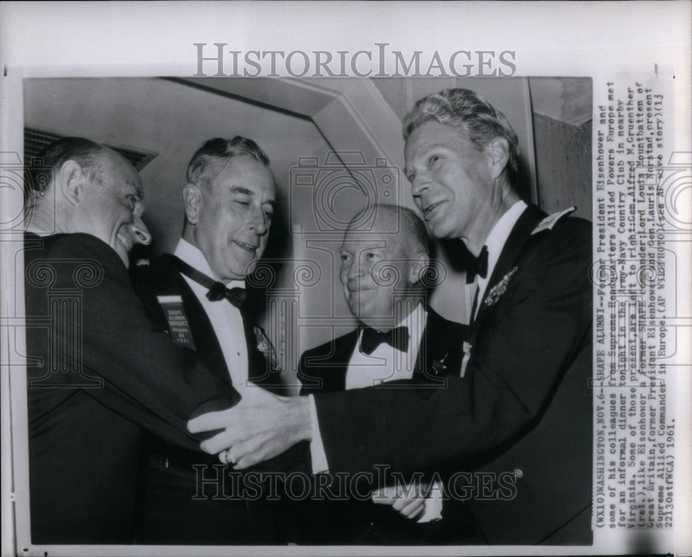 1961 Press Photo Dwight David &quot;Ike&quot; Eisenhower - Historic Images