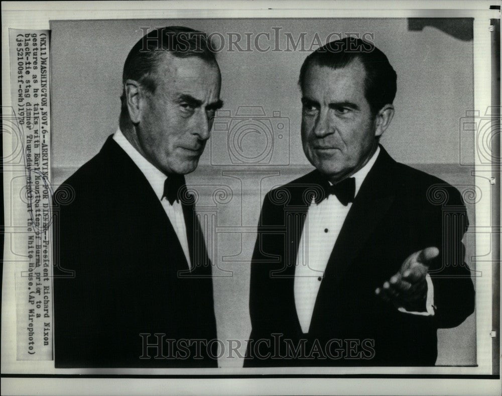 1970 Press Photo President Richard Nixon United States - Historic Images