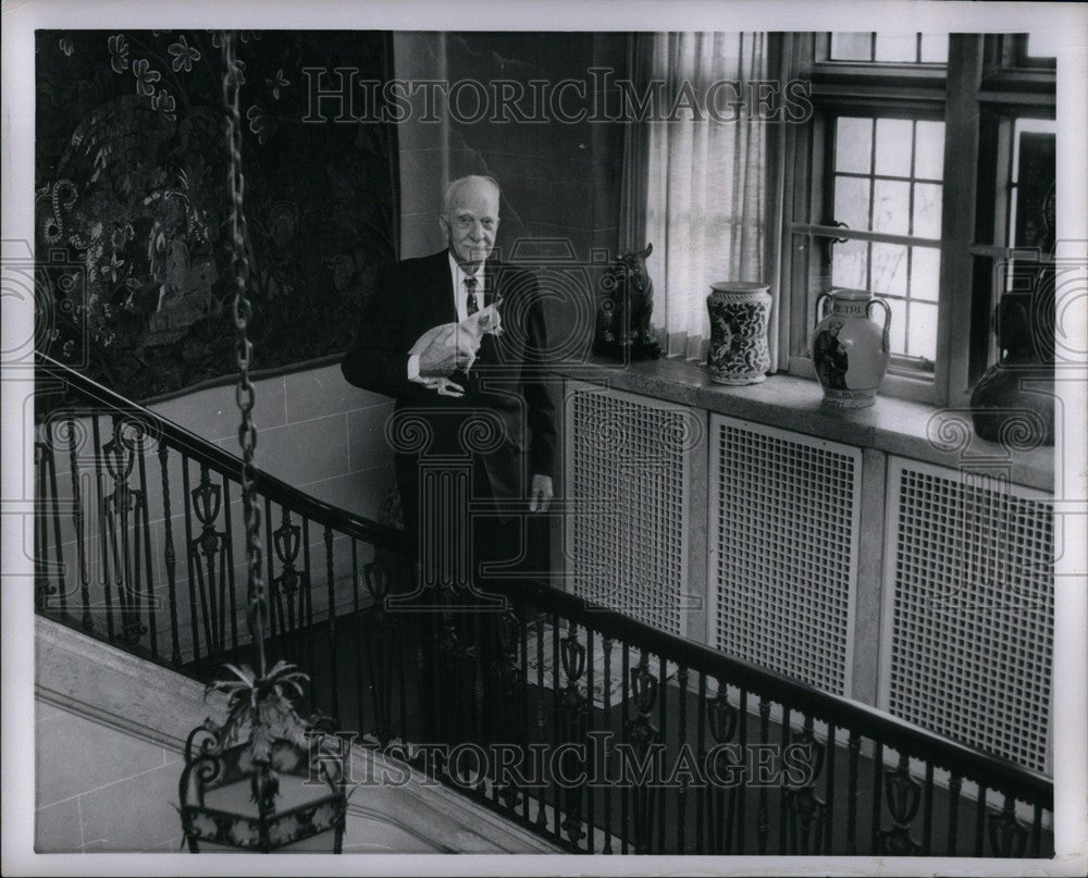 1960 Press Photo Stewart Rawlings Mott philanthropist - Historic Images