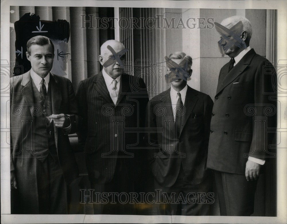 1936 Press Photo Junius Spencer Morgan Banker - Historic Images