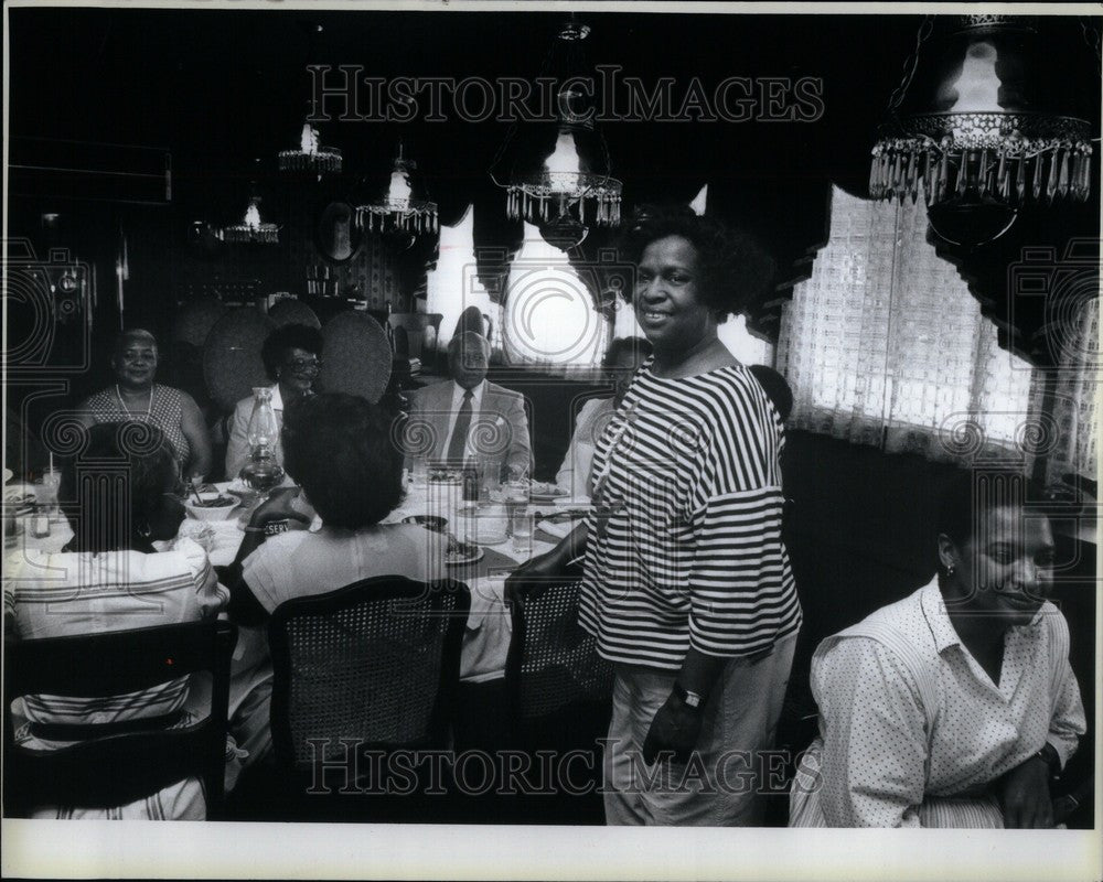 1985 Press Photo Mr. Dorothy Morgan - Historic Images