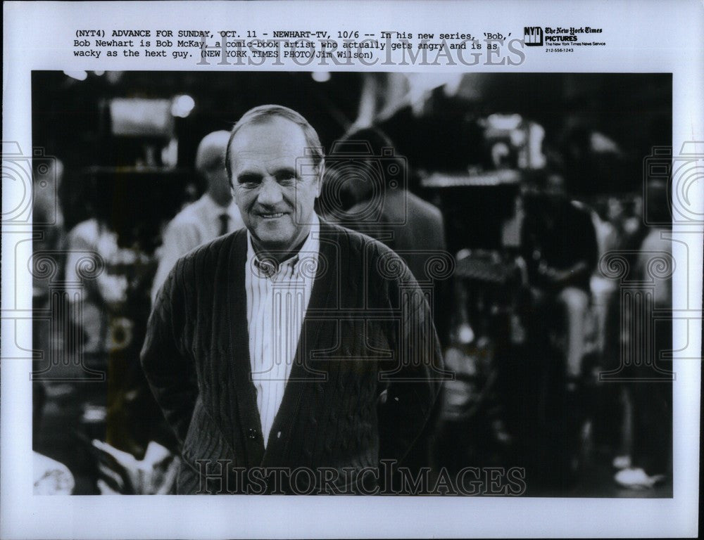 1992 Press Photo Bob Newhart Comadian Actor - Historic Images