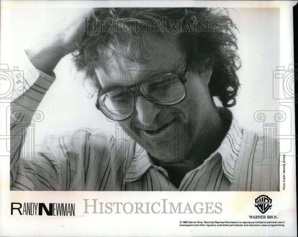 1989 Press Photo Randy Newman Singer - Historic Images