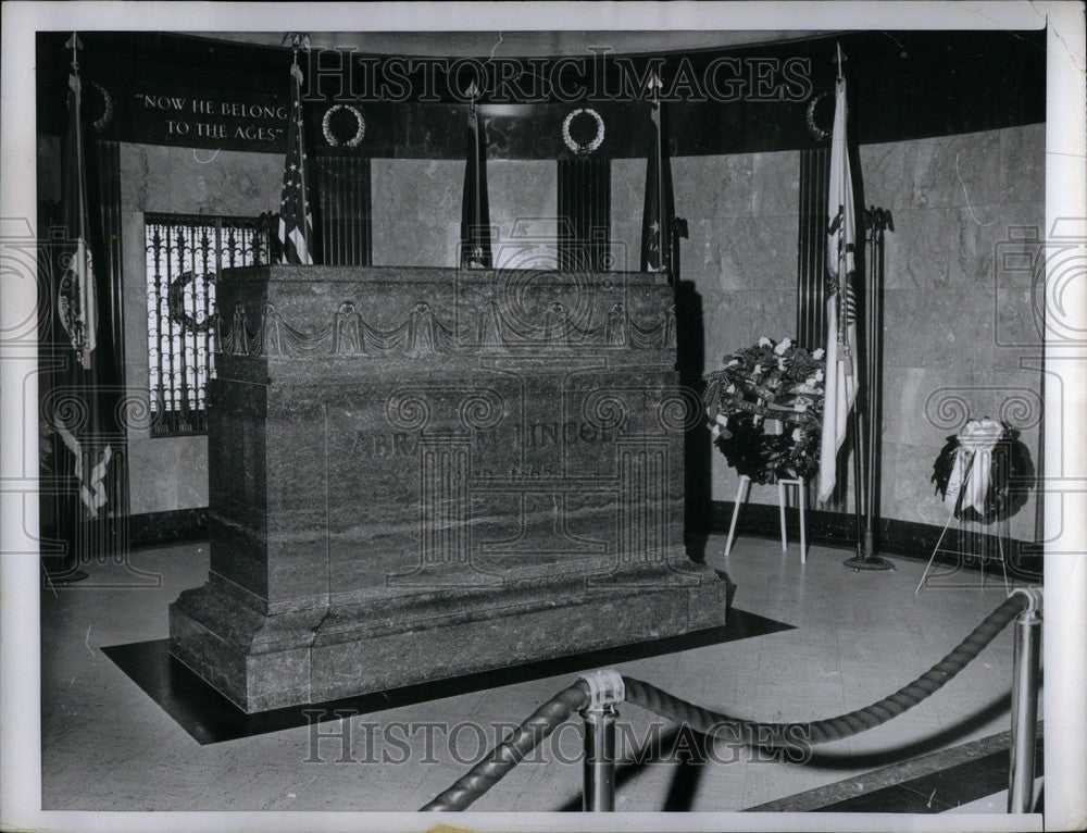 1961 Press Photo The Sanctuary in Lincoln&#39;s Tomb at Oak - Historic Images