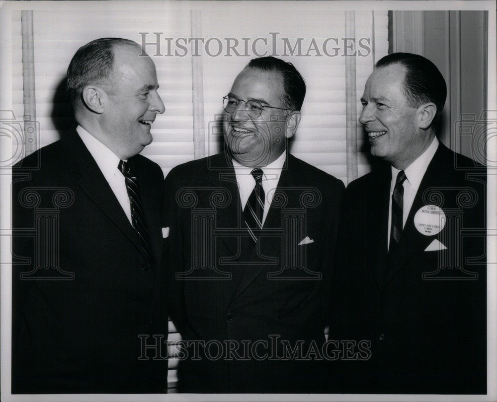 1956 Press Photo Jame A. Linen President Community - Historic Images