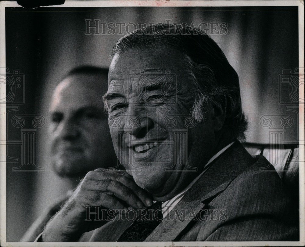 1977 Press Photo Henry Ford II Motors - Historic Images