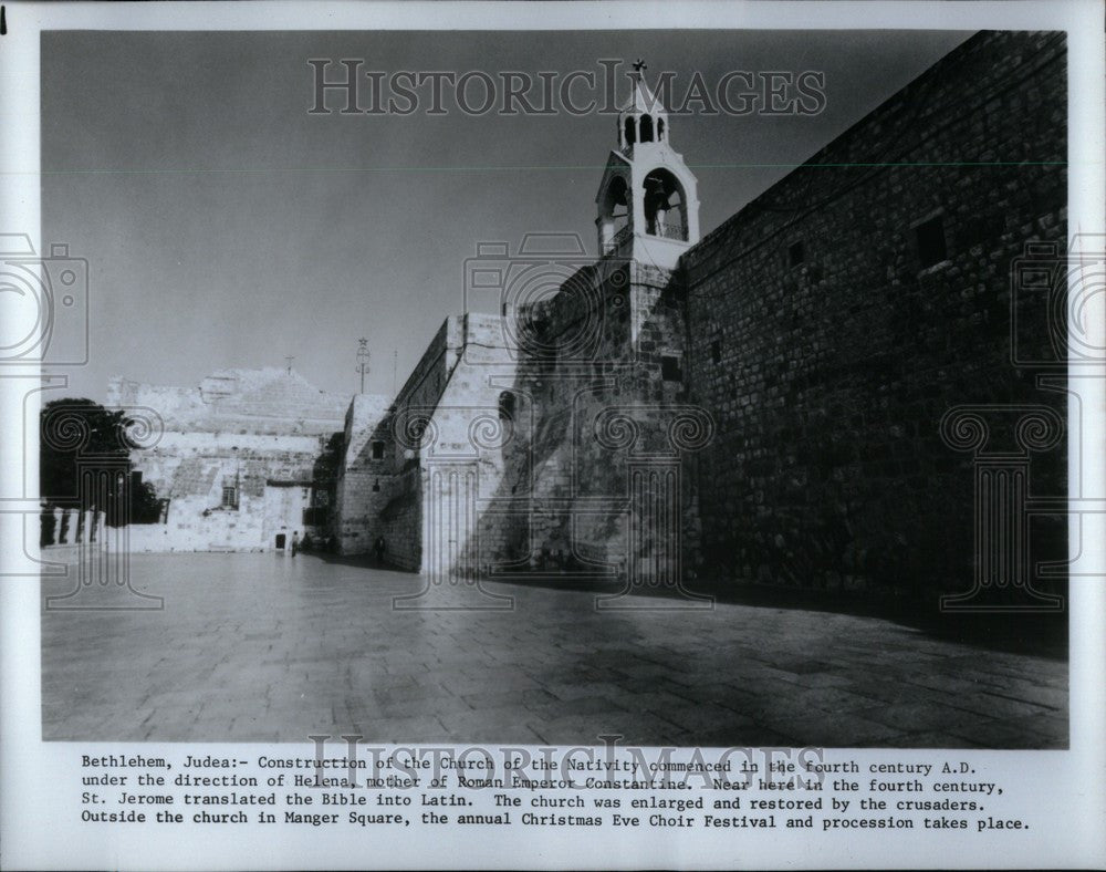 Press Photo Church of the Nativity Bethlehem - Historic Images