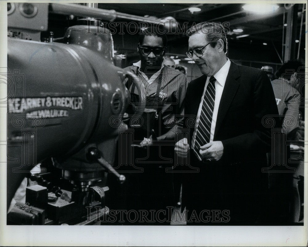 1985 Press Photo Allen McGee Bill Brook - Historic Images