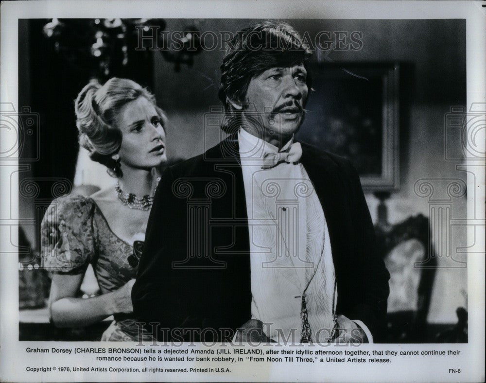 Press Photo Charles Bronson Jill Ireland - Historic Images