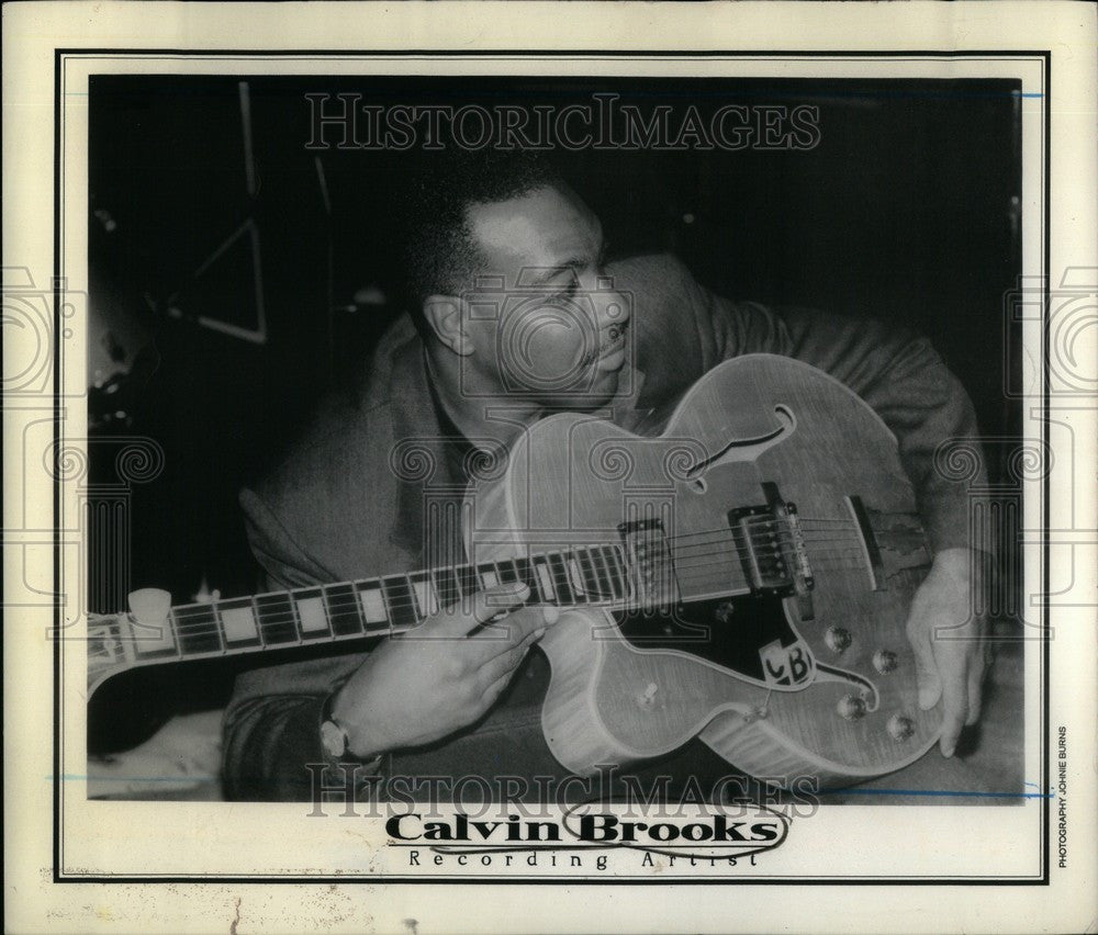 1993 Press Photo Calvin Brooks Recording Artist - Historic Images