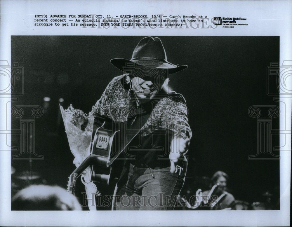 1992 Press Photo Garth brooks - Historic Images