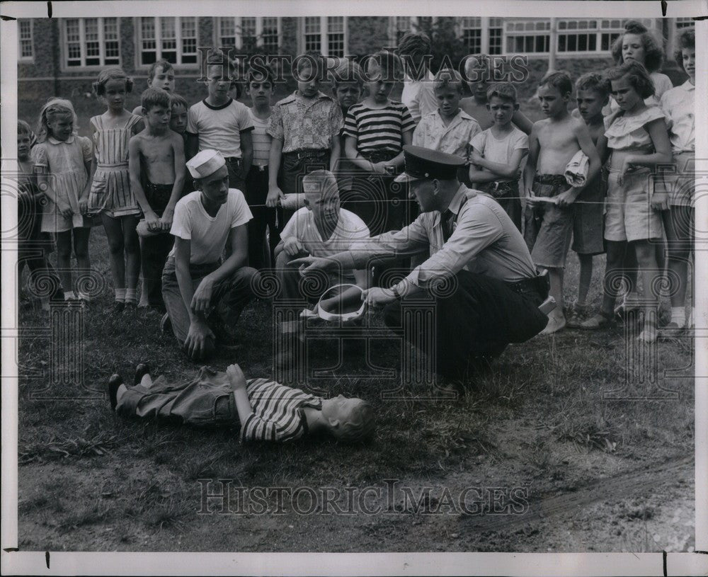 1949 Press Photo Birmingham Junior Police Academy - Historic Images