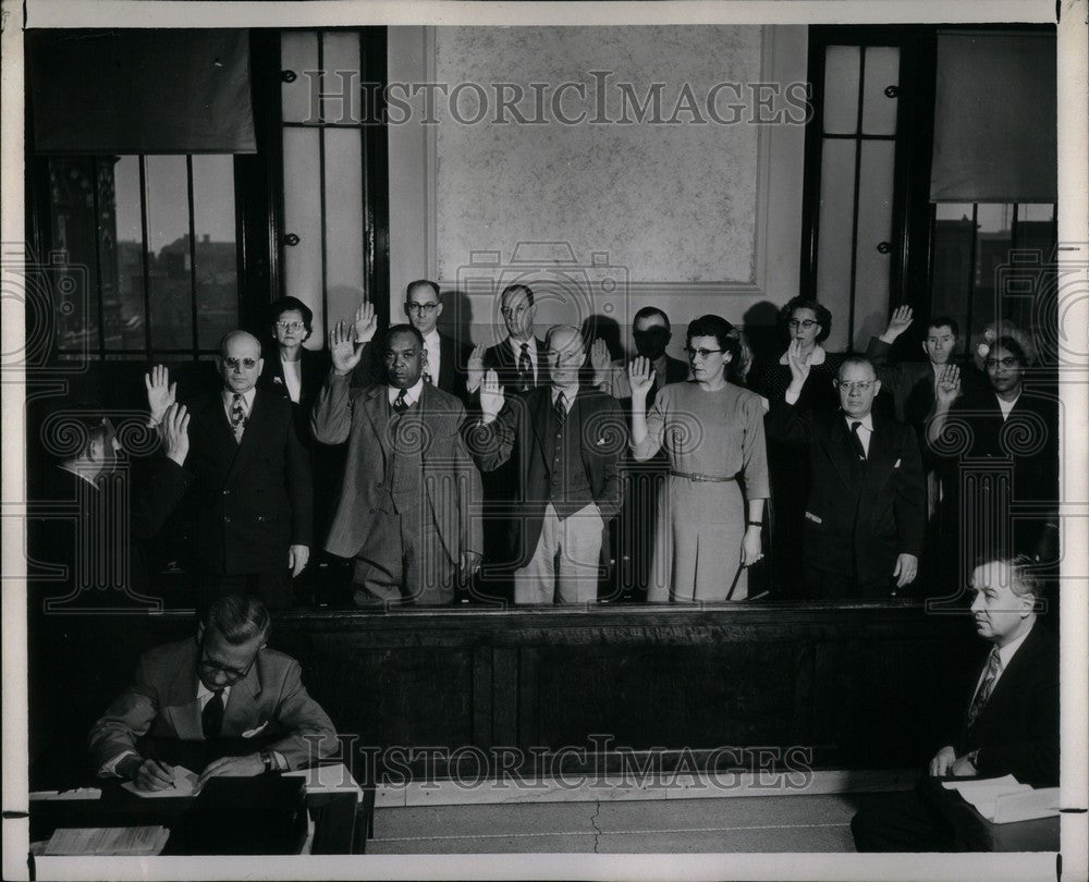 1953 Press Photo Jury Duty - Historic Images