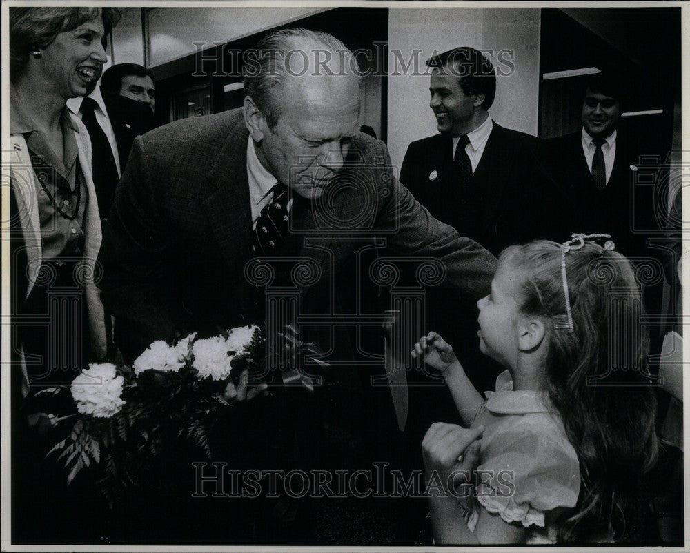 1980 Press Photo Gerald Ford President - Historic Images