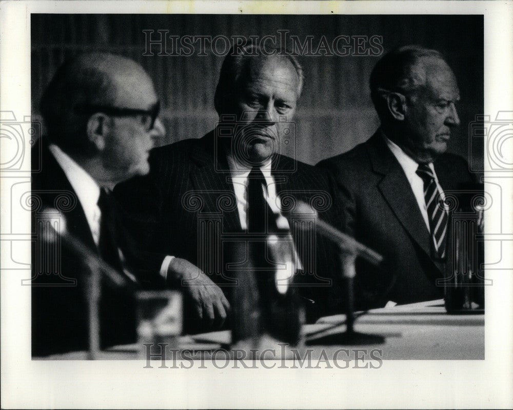 1986 Press Photo Gerald Ford USA President - Historic Images