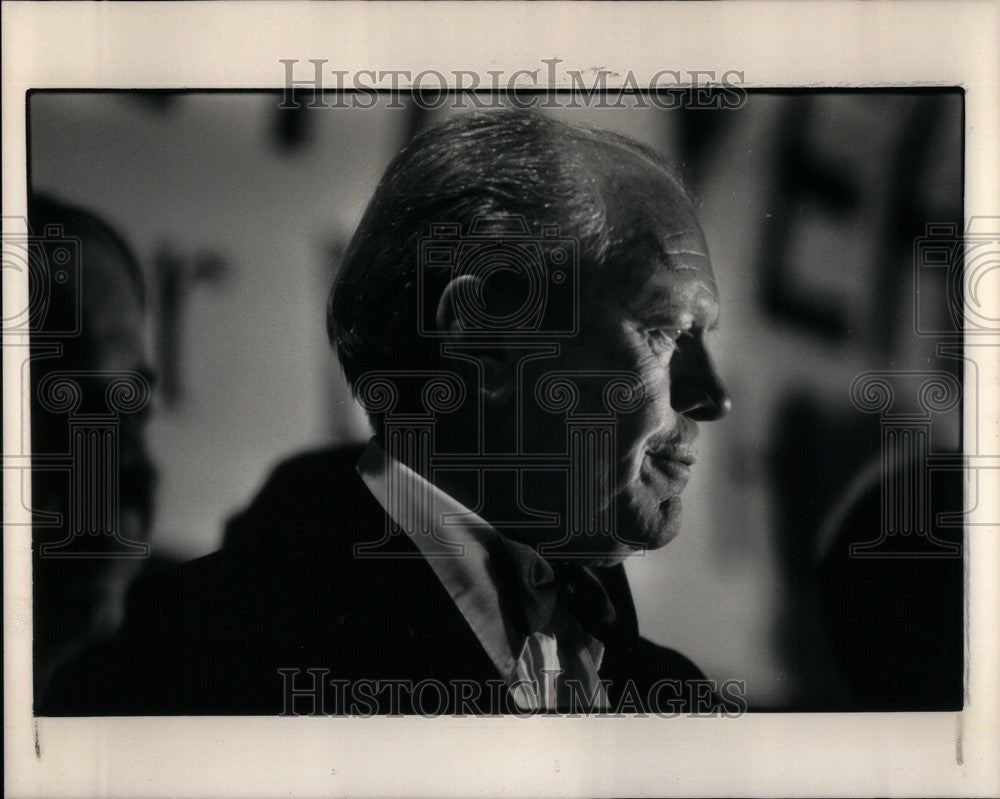 1986 Press Photo Former President Gerald Ford Iran Deal - Historic Images